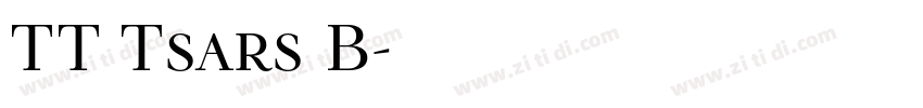 TT Tsars B字体转换 TT Tsars B字体转换